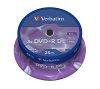 Foto Verbatim Dvd +R Doble Capa 8.5Gb 8X Pack 25