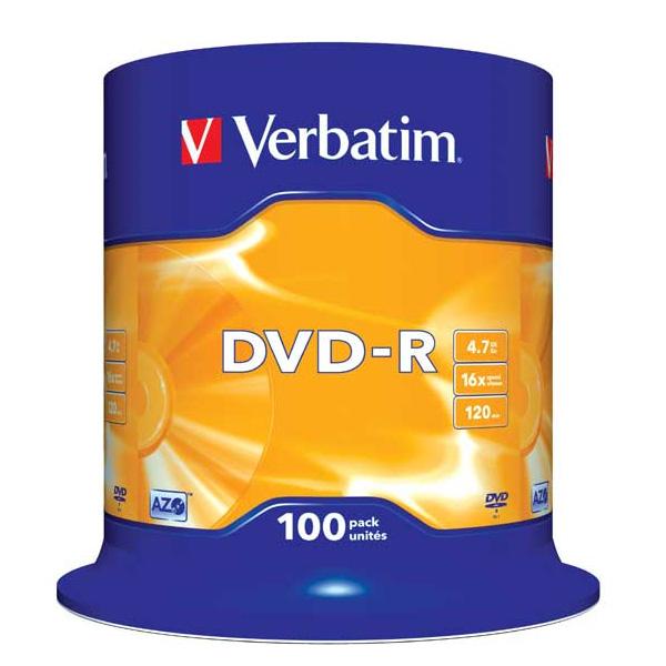 Foto Verbatim dvd-r 16x 4.7gb (100)