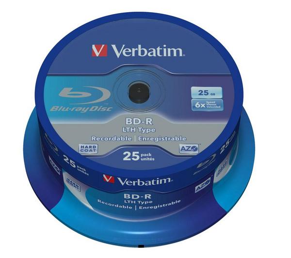 Foto Verbatim Eje de 25 BD-R LTH 25 Gb 6x