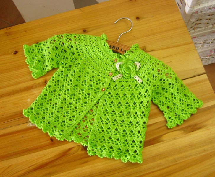 Foto Verde ganchillo ropa de beb