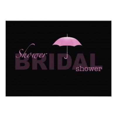 Foto Verde negro y rosado de la ducha nupcial - Invitación Personalizada...