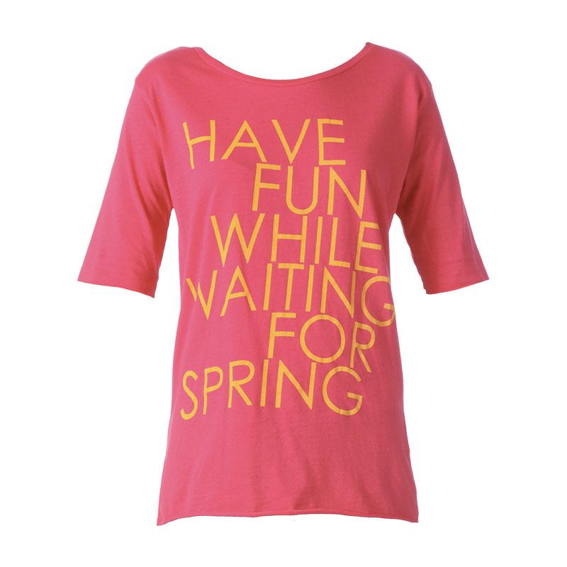 Foto Vero Moda Camiseta de mangas cortas - have fun 2/4 t-shirt - Rosa