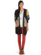 Foto Vero Moda Colmar Cárdigan largo negro c. amarillo southern