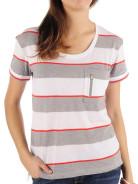 Foto Vero Moda Lu camiseta gris mezcla snow blanco