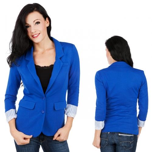 Foto Vero Moda New Jana 3/4 Sweat americana mujer Shiny Cobolt talla XS