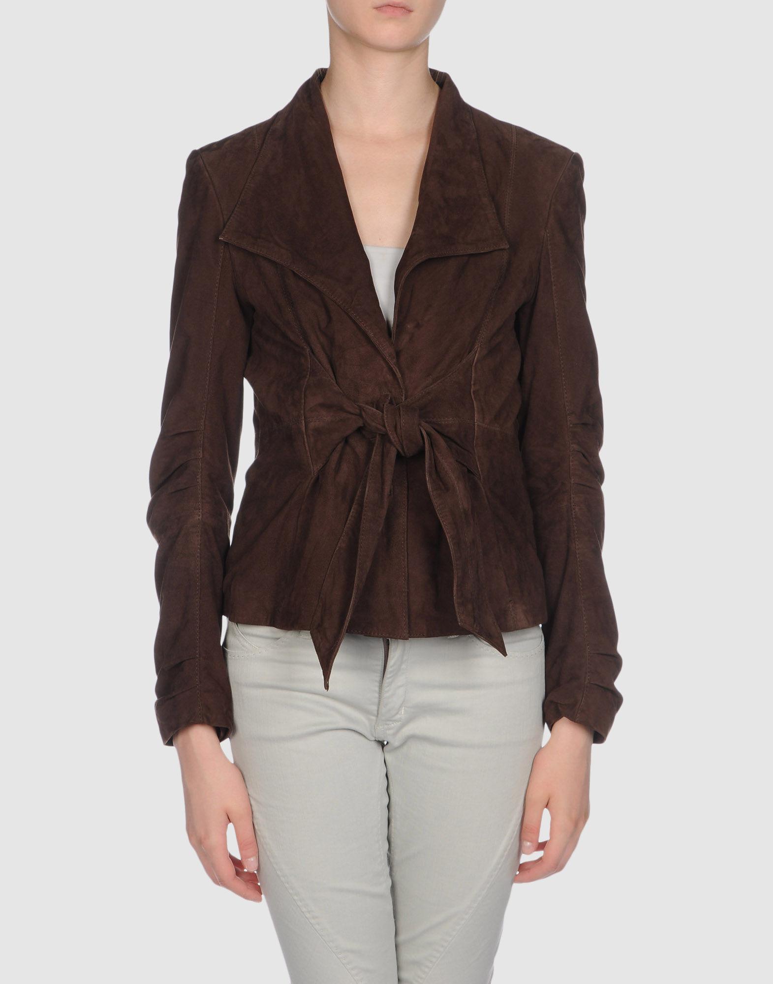 Foto Veronica Damiani Chaquetas De Piel Mujer Café