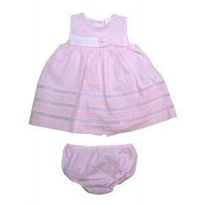 Foto Vestido bebé con braguita vichy