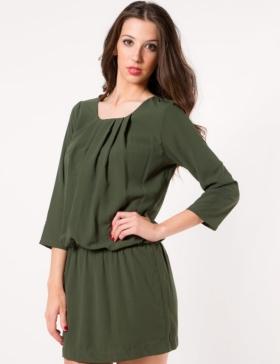 Foto Vestido blackie manga 3/4 corto y cuello redondo de vero moda