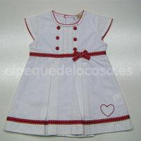 Foto Vestido blanco/rojo