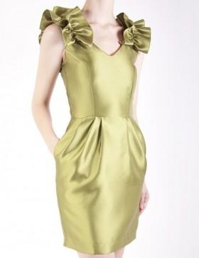 Foto Vestido cóctel mikado Vestido Margarita Mrs. Roper