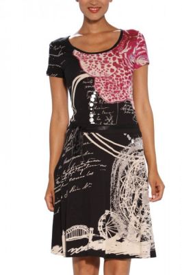 Foto Vestido canada negro Desigual
