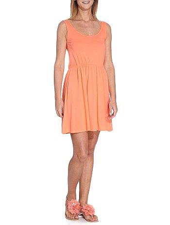 Foto Vestido con escote redondo