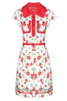 Foto Vestido de algodón con flores