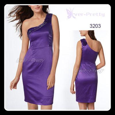 Foto Vestido De Coctel En Saten Con Pedreria - Talla 40