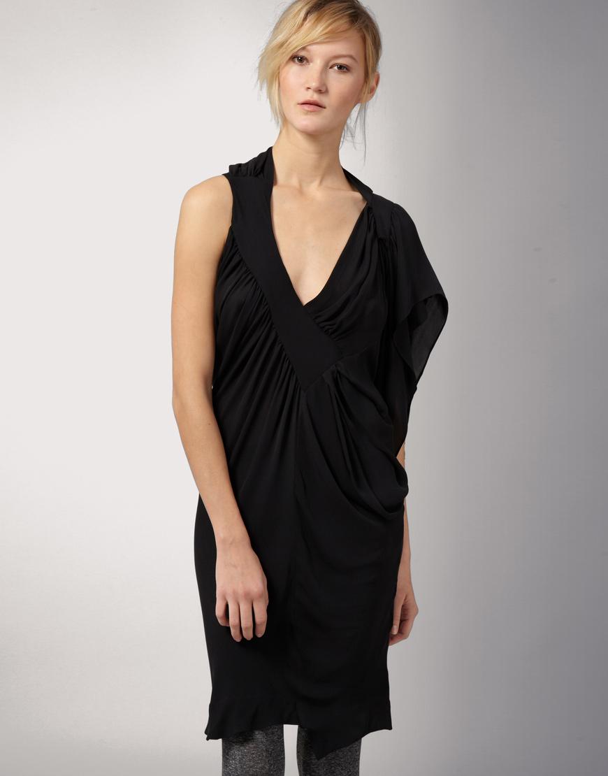 Foto Vestido de corte recto cruzado Orchid de Future Classics Negro