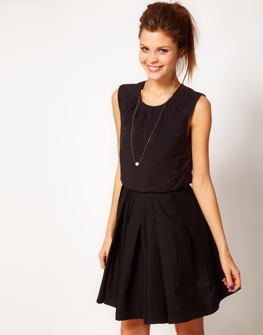 Foto Vestido de doble capa de Vero Moda Negro