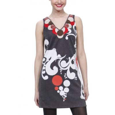 Foto Vestido eclecto negro Desigual