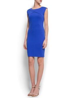 Foto Vestido Entallado Origami porcelana MANGO