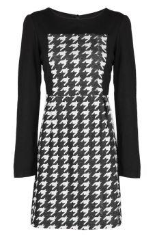 Foto Vestido estampado pata de gallo