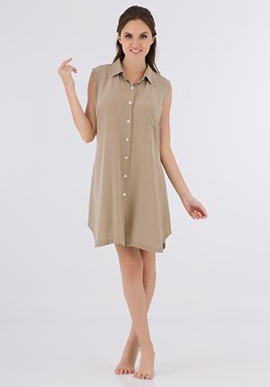 Foto vestido largo de seda para mujer (S542)