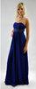 Foto Vestido largo en gasa azul
