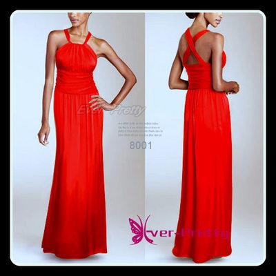 Foto Vestido Largo En Saten Con Cintura Drapeada - Talla 46
