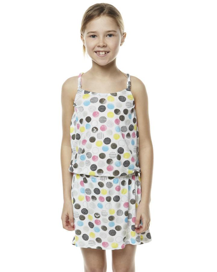 Foto Vestido Little Chickie De Roxy - Blanco Lunares En Lín