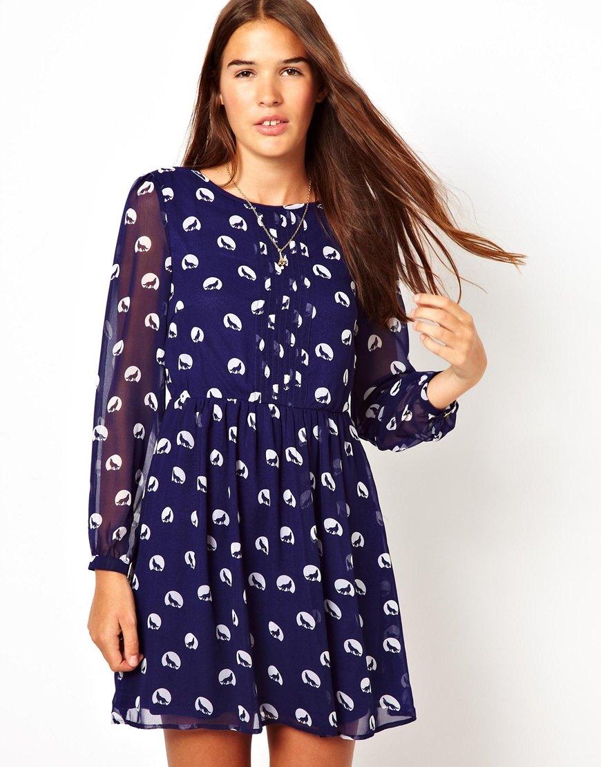 Foto Vestido Midnight Wolf de Sugarhill Boutique Navy/stone