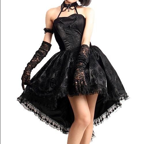 Foto Vestido negro gótico