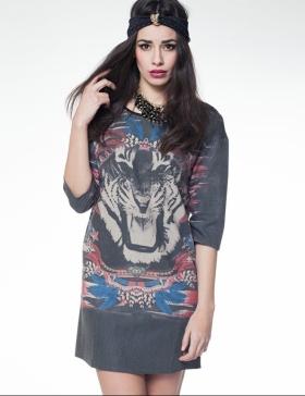 Foto Vestido print tiger by ohkko