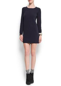 Foto Vestido Punto navy MANGO