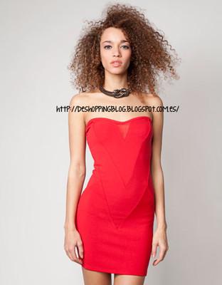 Foto Vestido Rojo Bershka.talla M.nuevo Con Etiqueta.nice Price