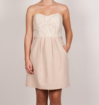 Foto vestido rosa ichi palabra de honor