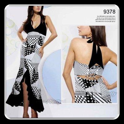 Foto Vestido Semi Largo Estampado Con Abertura Delantera - Talla  40