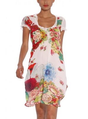 Foto Vestido tido blanco Desigual