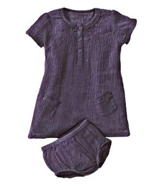 Foto Vestido y braguita bebé de crespón