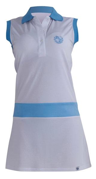 Foto Vestidos Padel Revolution Dress Pique White / Light Blue Woman
