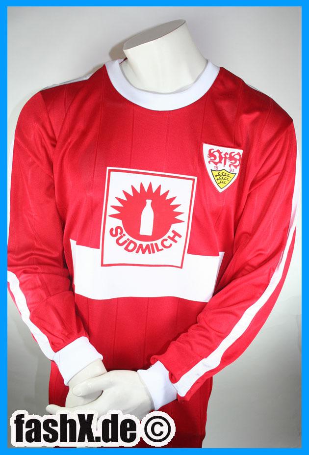 Foto VfB Stuttgart camiseta Südmilch retro rojo talla S & XL Nuevo