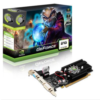 Foto Vga geforce 210 1024mb ddr3/64bits pcie dvi vga hdmi point of view v