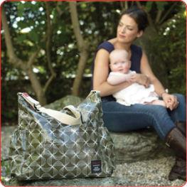 Foto Viaje Bolsas De Viaje Babymel Bolso Big Slouchy, Lona Laminada Verde