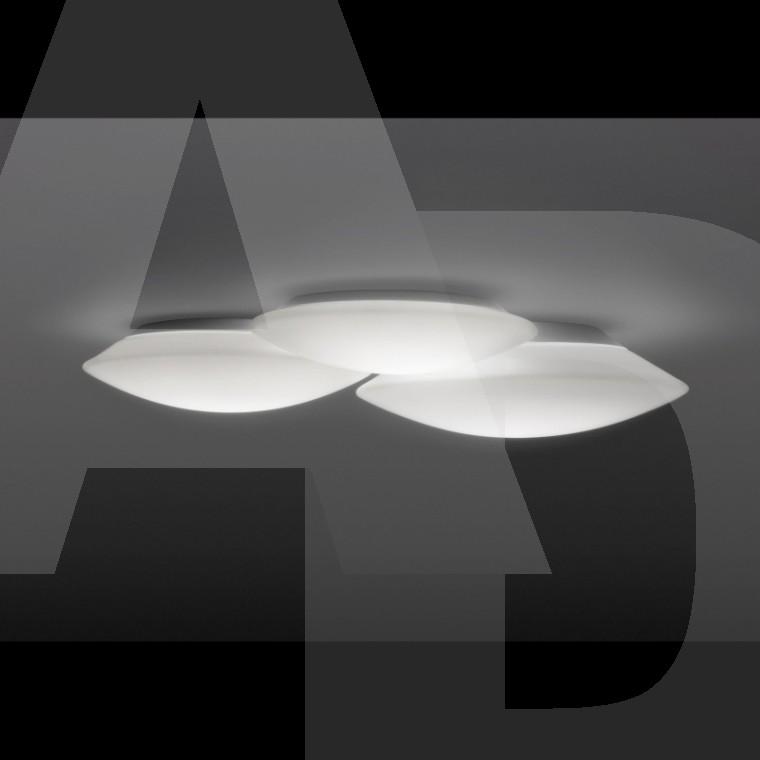 Foto Vibia - Puck 3 - Lámpara de techo - opalino / 57x49cm
