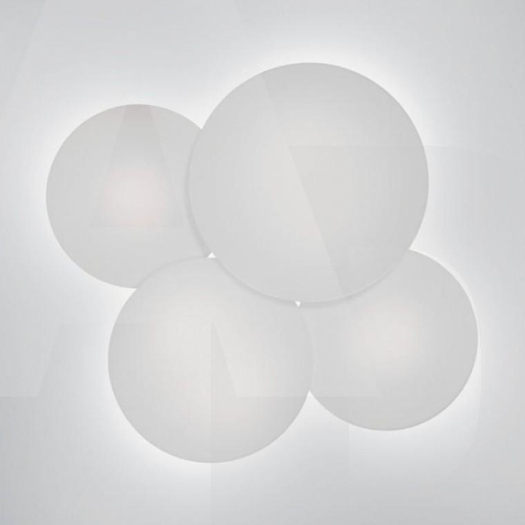Foto Vibia - Puck 4 - Lámpara de techo - opalino / 60x53cm