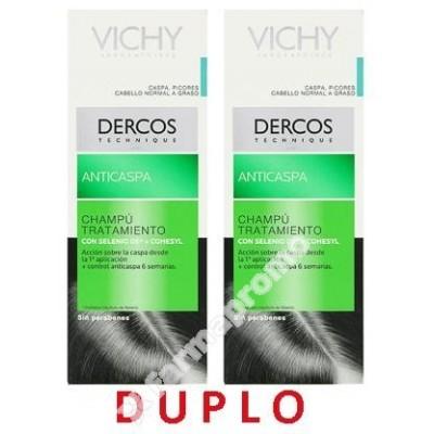 Foto vichy dercos duplo champu anticaspa grasa 2x200 ml