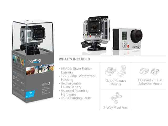 Foto Videocámara GoPro HD Hero 3 Silver Edition