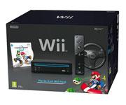 Foto Videoconsola Wii Negra + Mario Kart