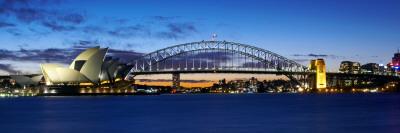 Foto View of Sydney Opera House and Harbour Bridge, Sydney Australia, Chris Mclennan - Laminas