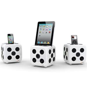 Foto View Quest I-dice Speaker - White 2.1 Docking Systems Ipod / Iphone / Ipad