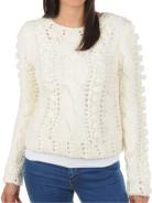 Foto Vila Aila suéter de punto blanco