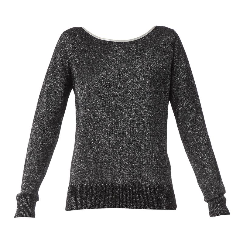 Foto Vila Jersey - pasca knit top - Negro