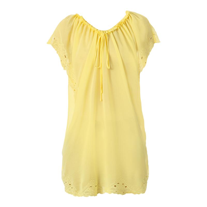 Foto Vila Top de mangas cortas - isma tunic - Amarillo